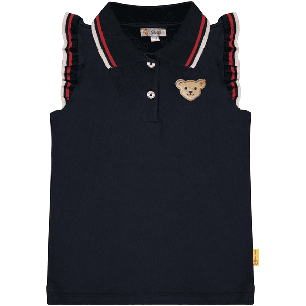 Steiff Girls Poloshirt, black iris