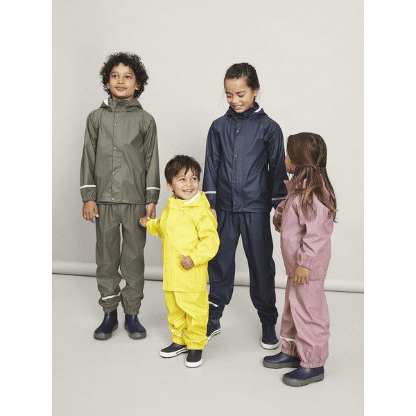 Combinaison de pluie imperméable pour enfants, salopette coupe