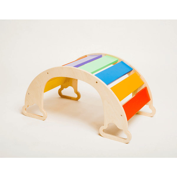 Family-SCL Rainbow bow rocker natur/rainbow