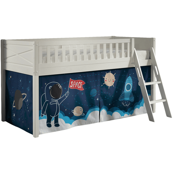 VIPACK Spielbett Scott Space Shuttle weiß