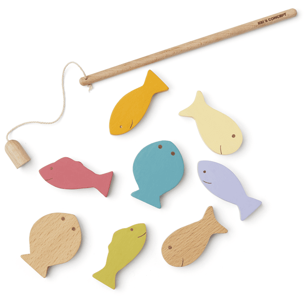 Kids Concept® Jeu de pêche magnétique bois