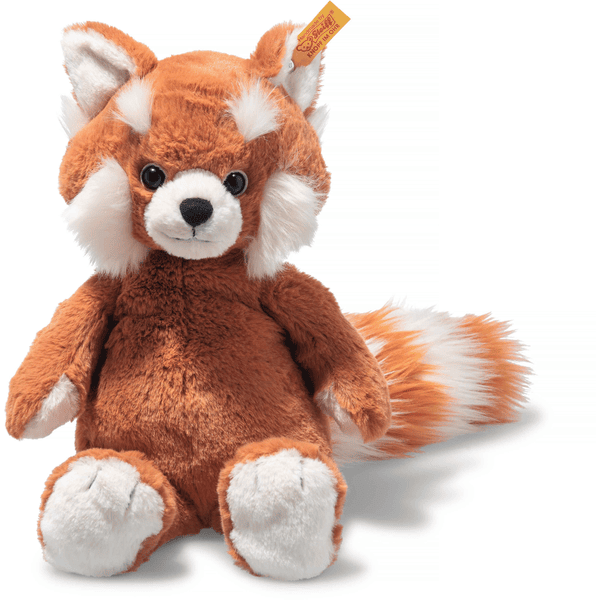 Steiff Soft Cuddly Friends Panda rosso Benji marrone rossiccio, 28 cm