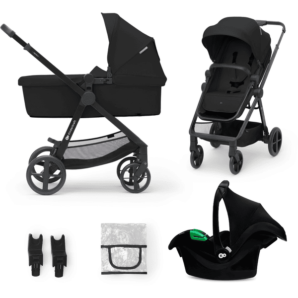 Kinderkraft Kinderwagen Newly 3 in 1 Mink Pro Classic Black