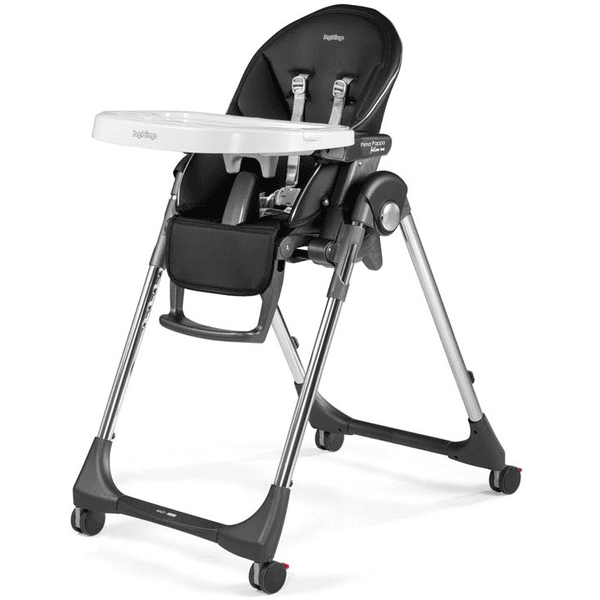 Peg Perego Hochstuhl Prima Pappa Follow Me Hightech-Licorice Lederimitat