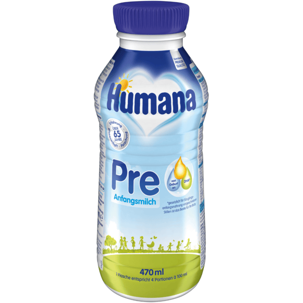 Humana Anfangsmilch Pre trinkfertig 470 ml ab der Geburt