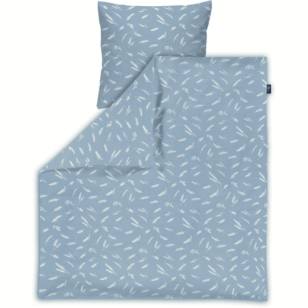 Alvi ® Ropa de cama estándar Earth azul 80 x 80 cm