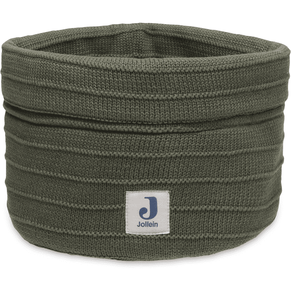 jollein Cesto portaoggetti in pura maglia a forma di foglia Green 