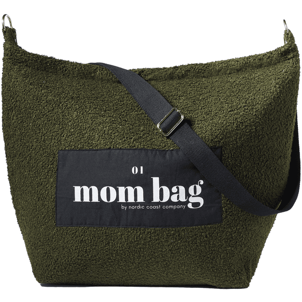 Nordic Coast Company Mom Bag Teddy Bouclé Olive 