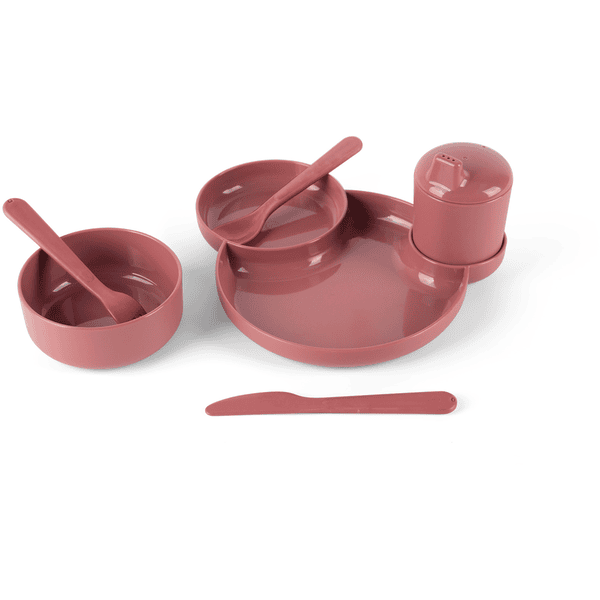 dantoy Set di stoviglie per bambini TINY BIO, bordeaux