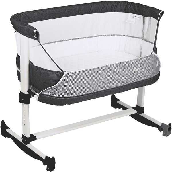 babyGO Beistellbett Vivaldi Dark Grey