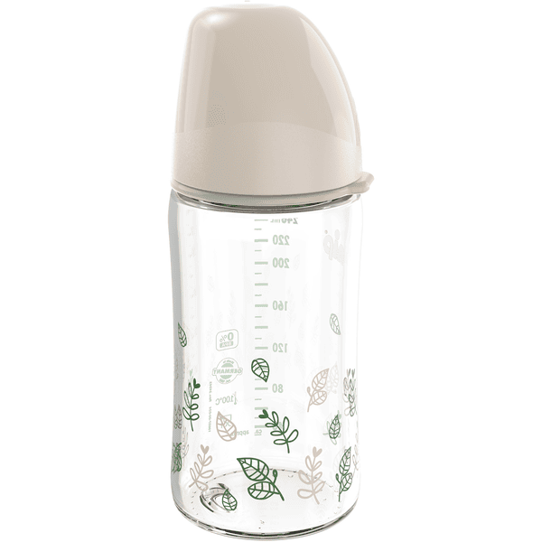 nip ® Flaska med vid hals cherry green Girl, 240 ml tillverkad av glas