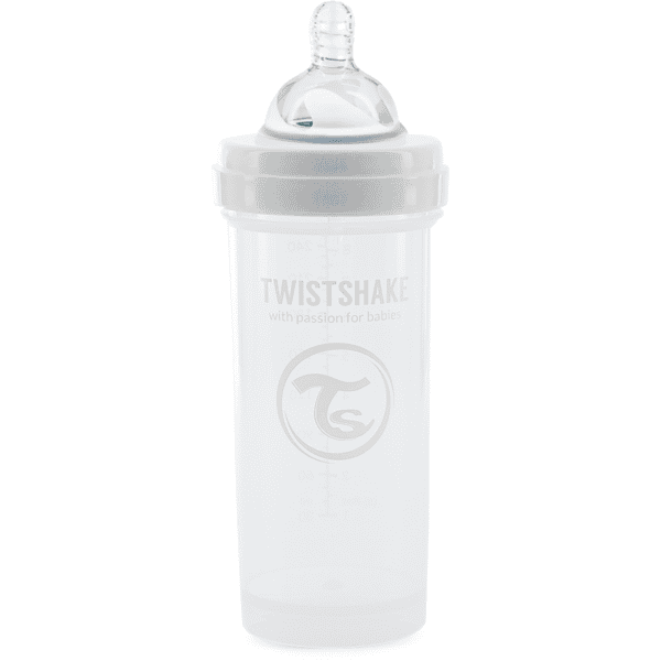 TWIST SHAKE Biberon anti coliche 260 ml in bianco 