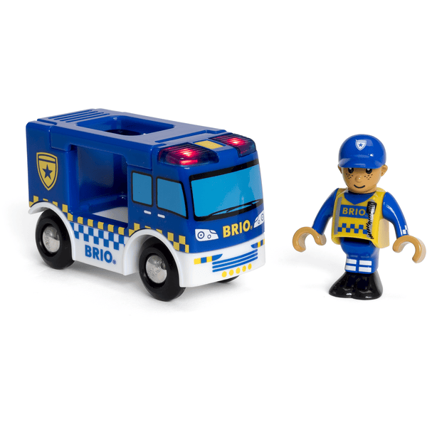 BRIO® WORLD Polizeiwagen mit Licht und Sound 33825