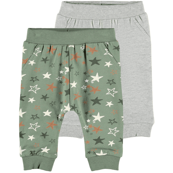 name it Sweat Trousers 2 Pack Nbmsteve Agave Green 