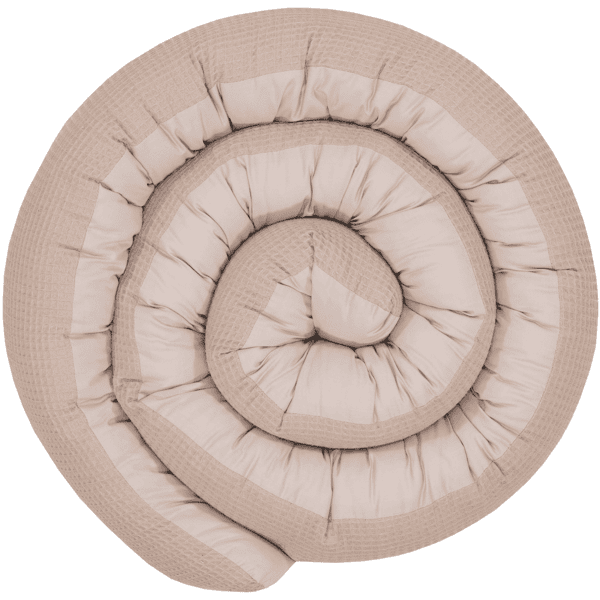 Ullenboom Baby-Bettschlange Waffelpiqué Sand 300 cm
 