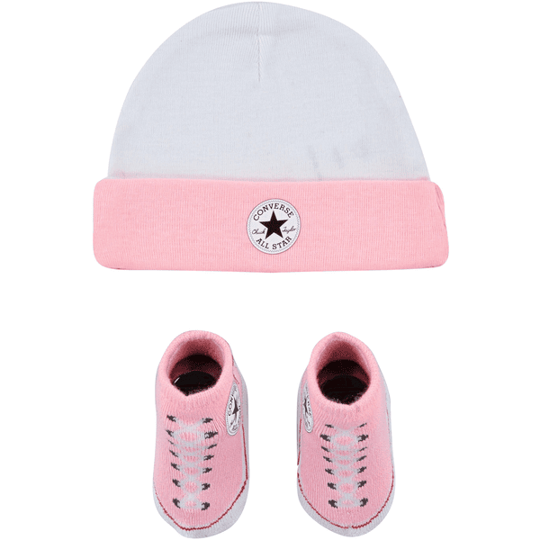 Converse Aseta hattu ja saappaat vaaleanpunaiseksi