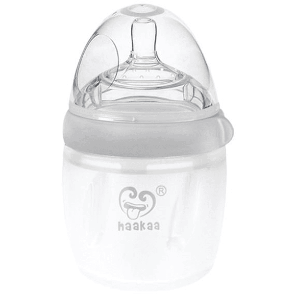 haakaa® Babyflaske, generasjon 3 160 ml grå