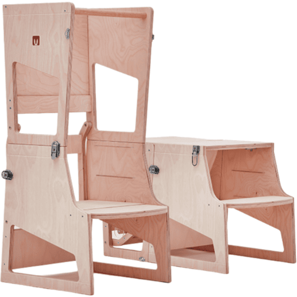 Bianconiglio Kids® Torre di apprendimento montessoriana Transformer R,  legno 