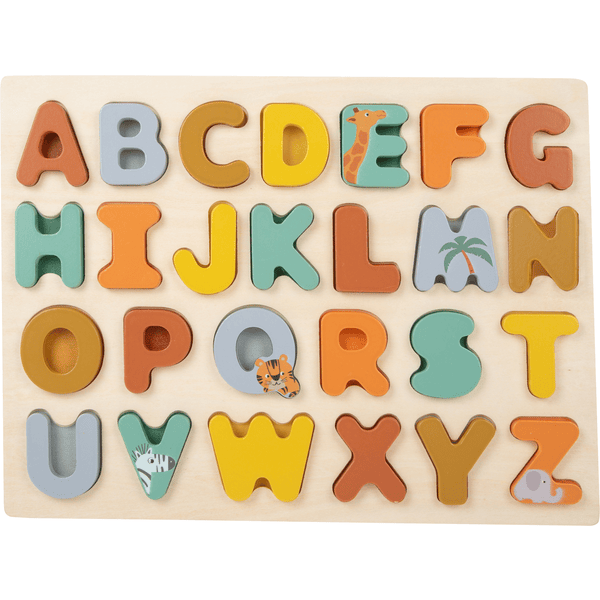 small foot® Puzzle alphabet safari bois