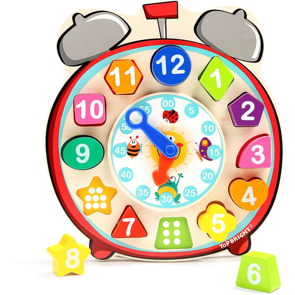 Justicia Consciente de Aparte Top B right Toys® Reloj de aprendizaje con clasificador de formas -  rosaoazul.es