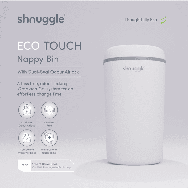 shnuggle® Poubelle à couches Eco Touch