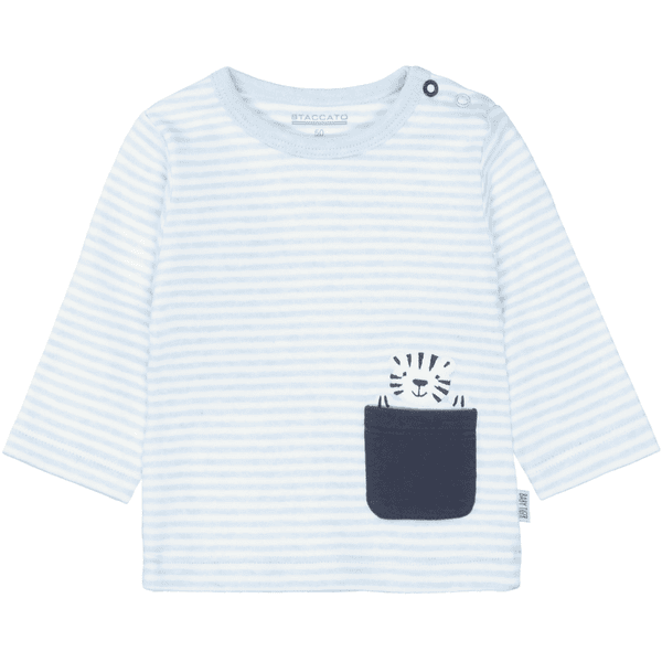 STACCATO  Koszulka aqua melange w paski 