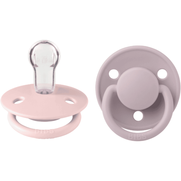 BIBS® Soother De Lux Blossom &amp; Dusky Lilac 0-36 månader, 2 st.