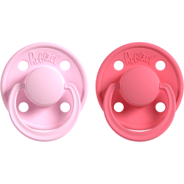 Rebael Smokk 2-pakning 0-6 M Mono Sweet Pink/Salmon