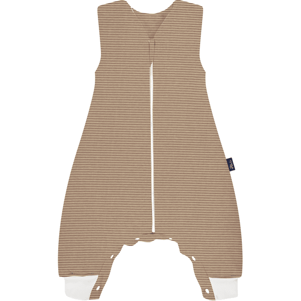 Alvi® Sleep-Overall Starfish taupe/weiß