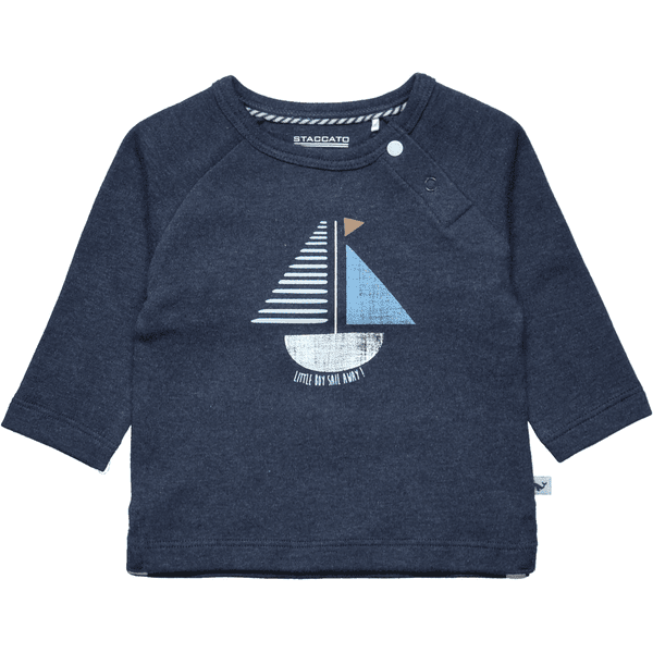 STACCATO  T-shirt bleu marine mélangé 