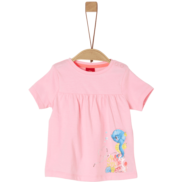 s. Olive r T-shirt poeder roze
