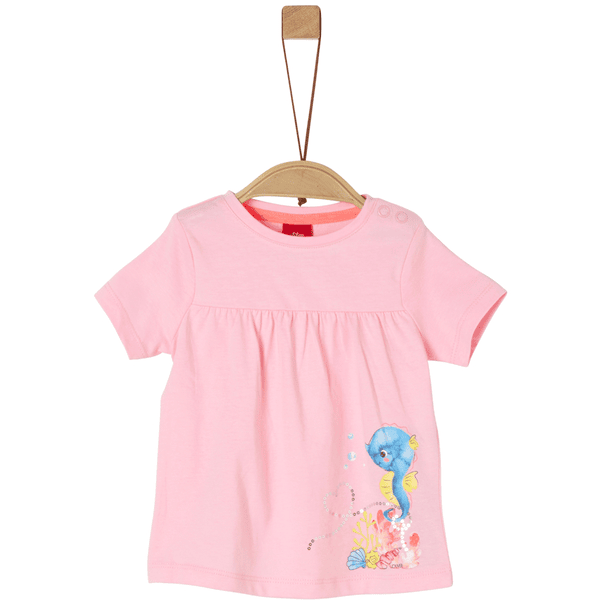 s. Olive r T-shirt rose poudré