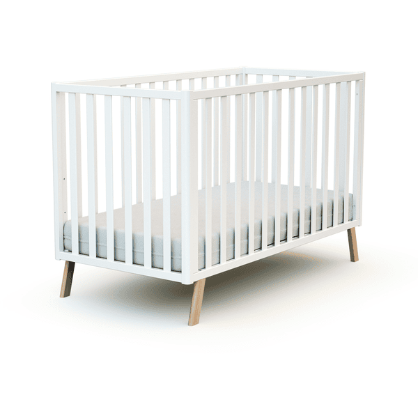 AT4 Babybett CONFORT 60 x 120 cm weiß