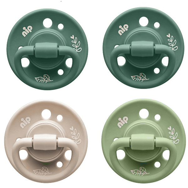 nip ® Soother Cherry Green Boy, taglia 1 (0-6 mesi) in lattice, verde chiaro / verde / verde / beige