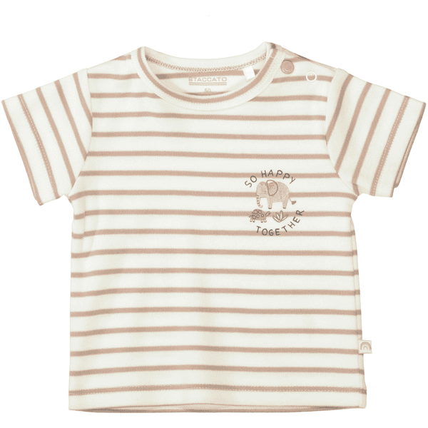 Staccato  T-shirt varm white stribet 