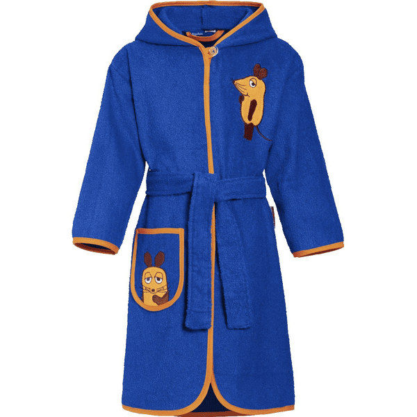 Playshoes Frotte-Bademantel Die Maus marine
