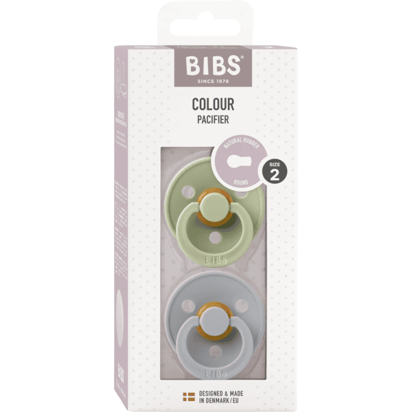 BIBS® Ciuccio Colour Rovere scuro e avorio 6-18 mesi 2 pz.