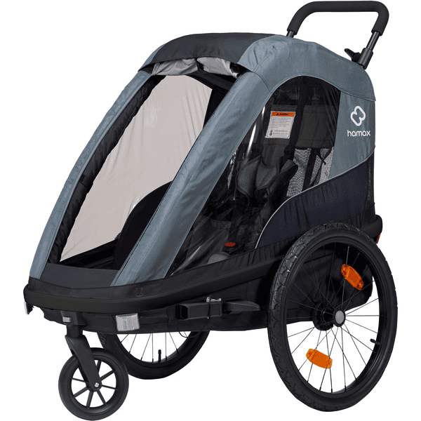 Remorque vélo poussette 2 enfants HAMAX