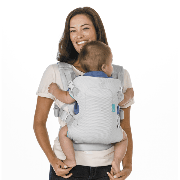 Infantino Flip Advanced Porte-bébé 4 en 1 – Ergonomique, convertible, face  à l'intérieur et à l'extérieur, cabine avant et arrière pour nouveau-nés et  bébés plus âgés de 3,6 à 14,5 kg, gris 