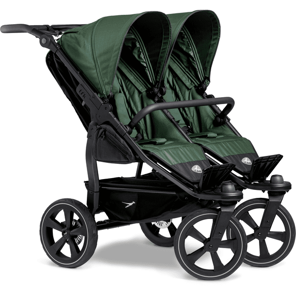 tfk Zwillingskinderwagen Duo 2 mit Luftkammer-Set Olive