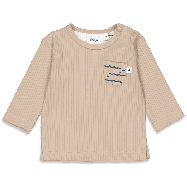 Feetje Langarmshirt Cool As Ever Taupe