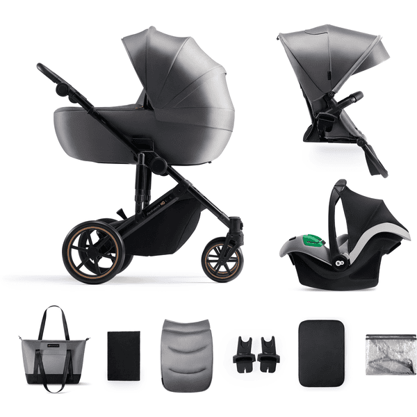 Kinderkraft Barnvagn Prime2 3in1 Mink Pro Shadow Grey