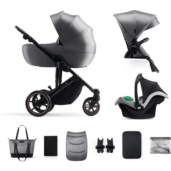 Kinderkraft Kinderwagen Prime2 3in1 Mink Pro Shadow Grey