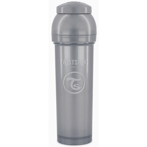 Twist shake  Kojenecká láhev antikoliková od 0 měsíců 330 ml, Pearl Grey