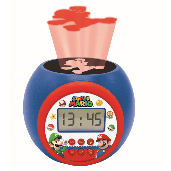 Super Mario Reloj Proyector Digital con 20 Proyecciones Lexibook DMW050NI -  Juguetilandia