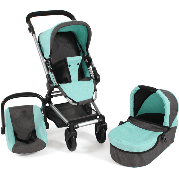 BAYER CHIC 2000 Carrito combi de juguete Fides 3 en 1 melange mint