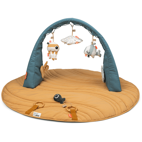 Done by Deer ™ Palestrina con coperta per gattonare, Sea friends Mix