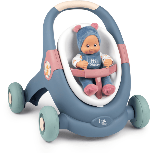 Smoby Little Chariot pour poupon Baby Walker 3en1