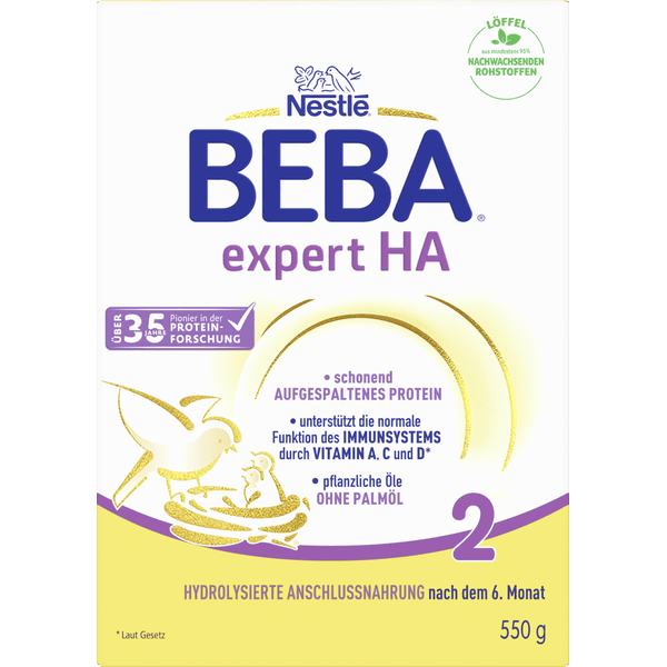 Nestlé Folgenahrung BEBA EXPERT HA 2 550 g nach dem 6. Monat