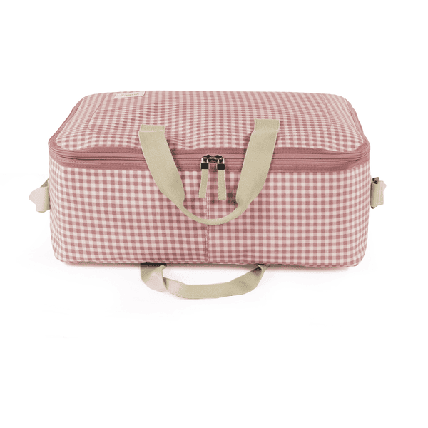 Walking Mum Valise de maternit I Love Vichy rose roseoubleu